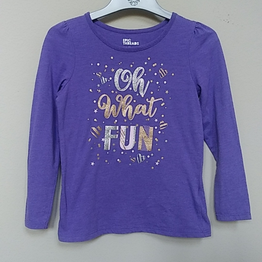Sale 3/$8🛑 Macy's Epic Threads Purple Holiday Top